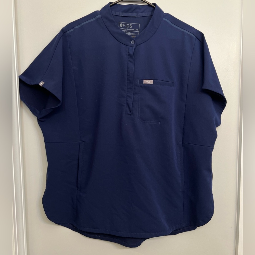 Figs XXL Navy Smock Top